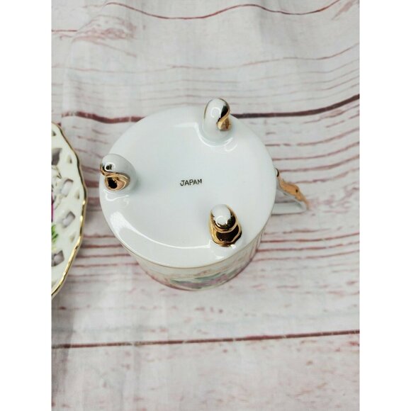 L M Royal Halsey Very Fine Japan Tea Cup & Saucer Set – Gold Trim & Elegant - Picture 7 of 12